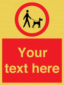 Custom Road regulatory dogs on leads